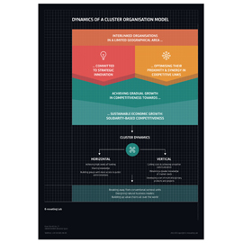 Dynamic of a cluster-organizational model